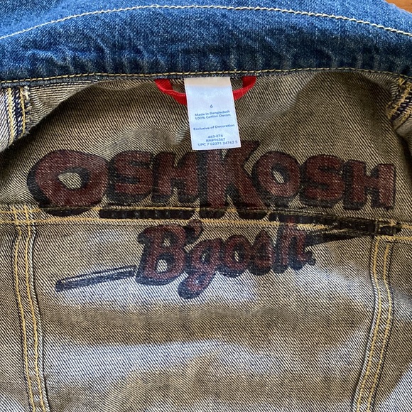 Oshkosh kids jean jacket size 6 - Picture 2 of 2